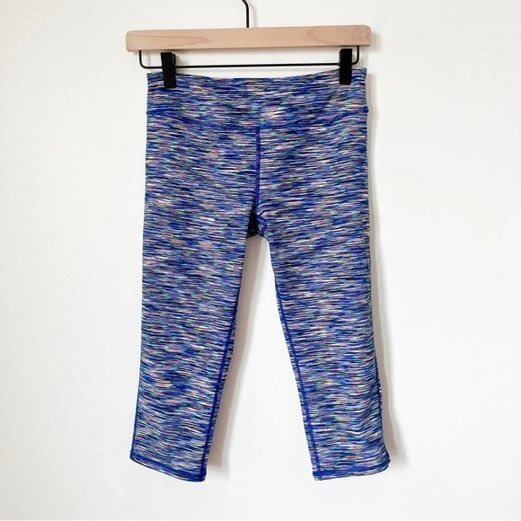 Zella Girl Neon Capri Leggings XL 14/16 Summer Running Tennis Teen Athleisure - Picture 1 of 9
